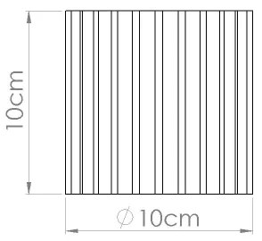 Sollux SL.1784 - Spot AURA 1xGU10/10W/230V 10 cm negru