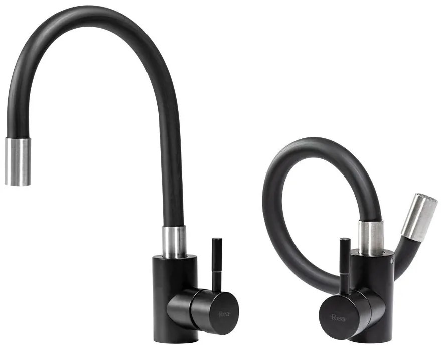 Baterie de bucatarie Rea Clever negru