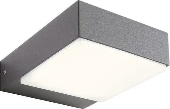 Redo 9560 CUBE - Aplica de perete LED pentru exterior, 7,5W, 230V, 3000K, IP54, antracit