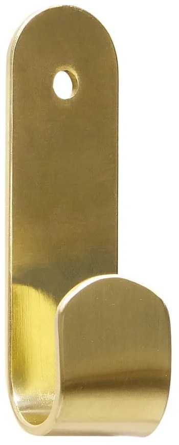 Cârlig auriu de montat pe perete din metal Piccolo – Hübsch