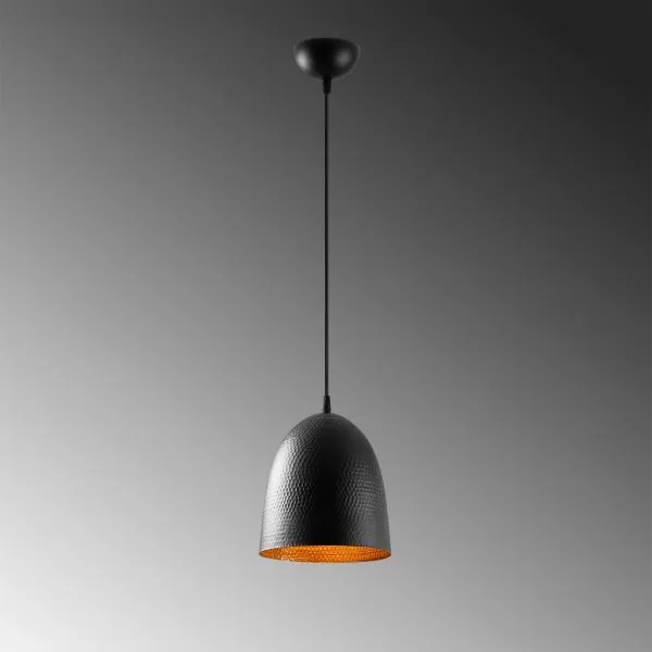 Pendul pe cablu TATTOO 1xE27/40W/230V, Ø 20 cm, negru