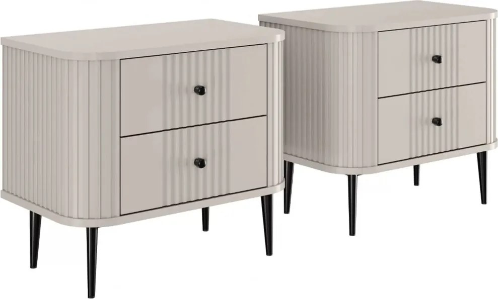 Set noptiere Vesper 56 cm - cașmir / picioare negre