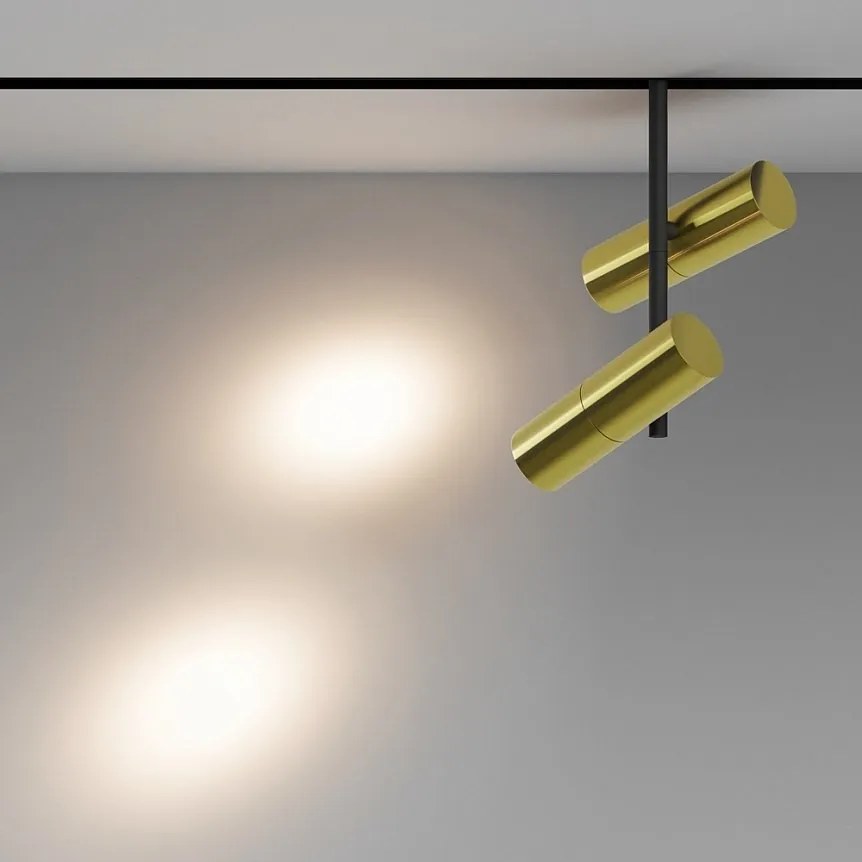 Spot LED, accesoriu pentru sina magnetica Exility, Elti Duo alama