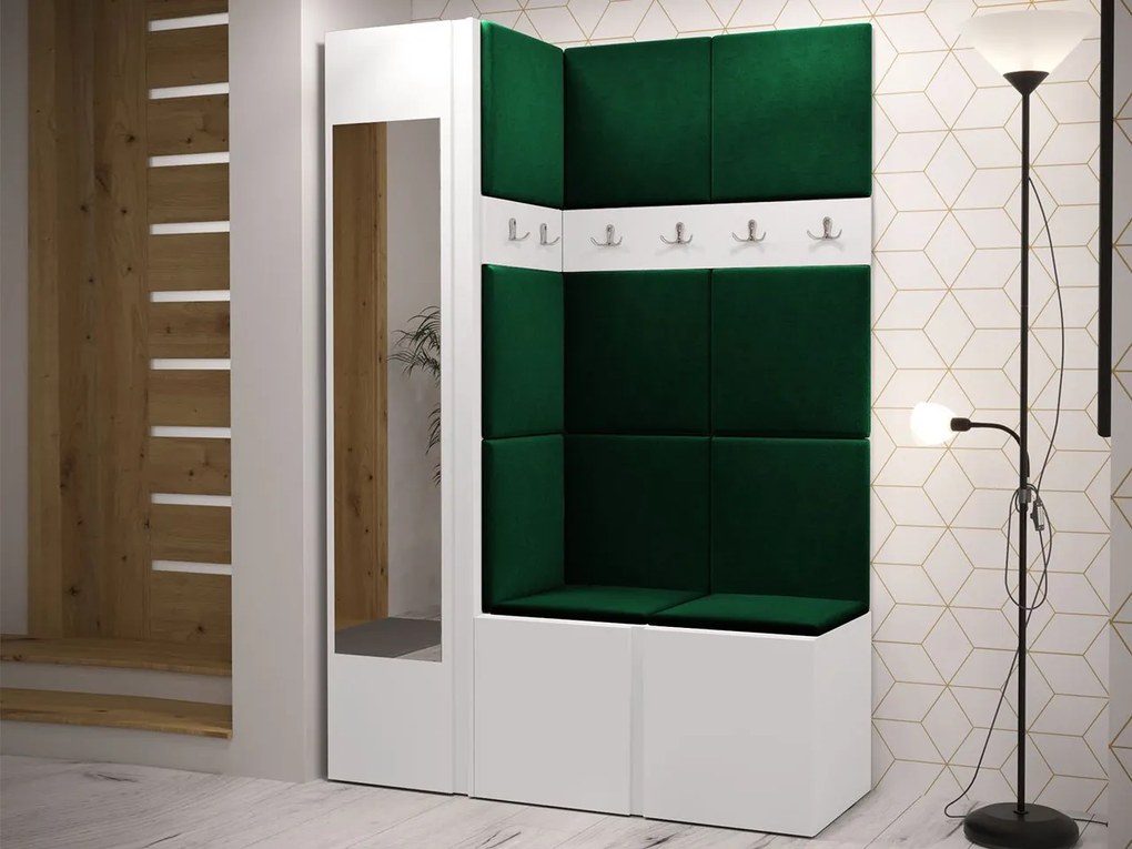 Mobilier hol Tovenaz X (Verde) (cu oglindă). 1104772