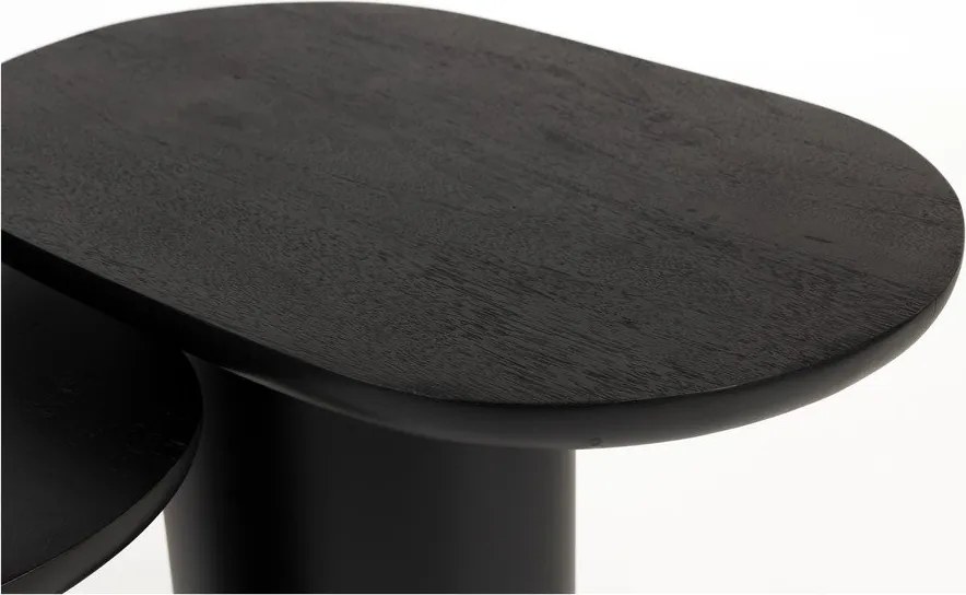 Măsuțe auxiliare 2 buc. cu blat din lemn de mango 37x56 cm Bela – White Label