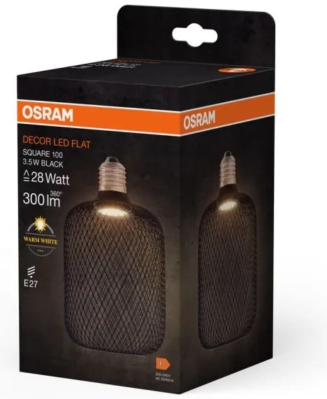 Bec LED Osram DECOR FLAT E27/3,5W/230V 2700K negru
