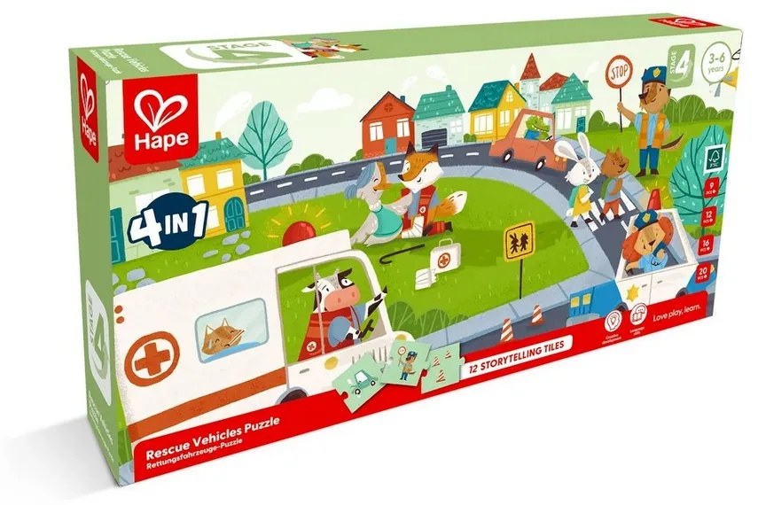 Puzzle Hape - Vechicule de salvare