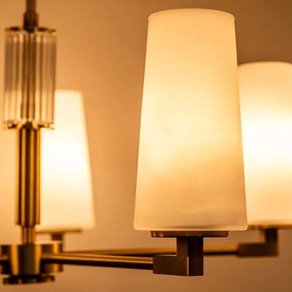 Candelabru elegant cu 5 brate VINCENZA alama periata