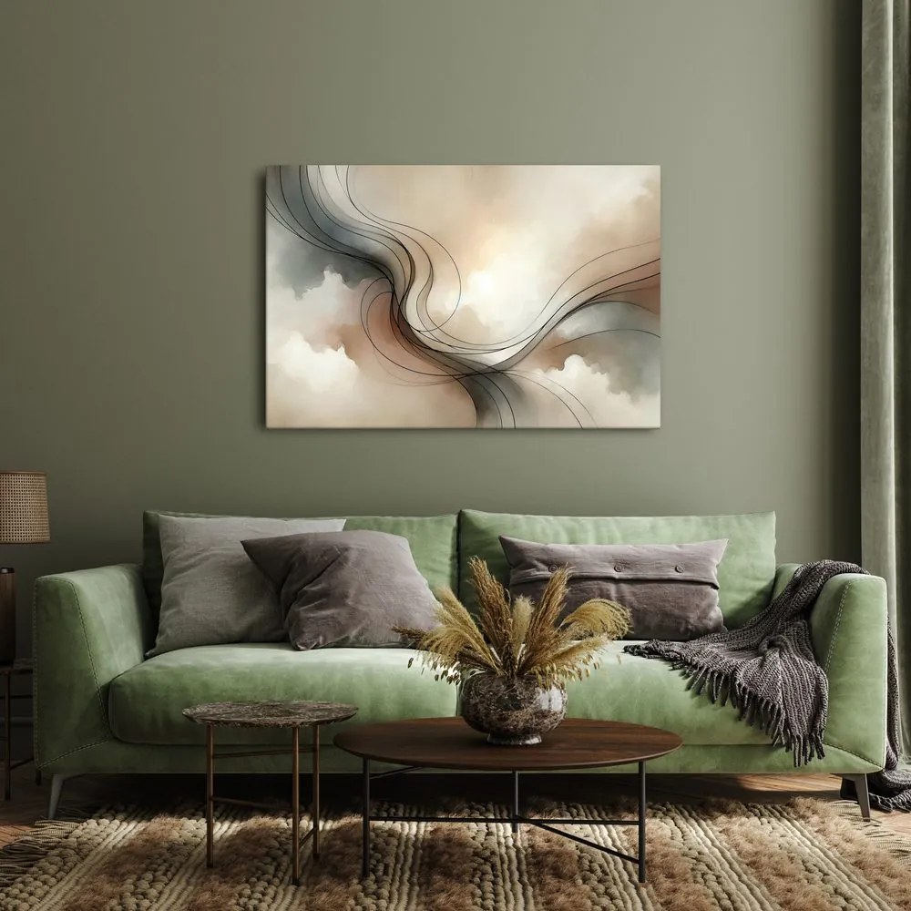 Tablou linii delicate în spațiu