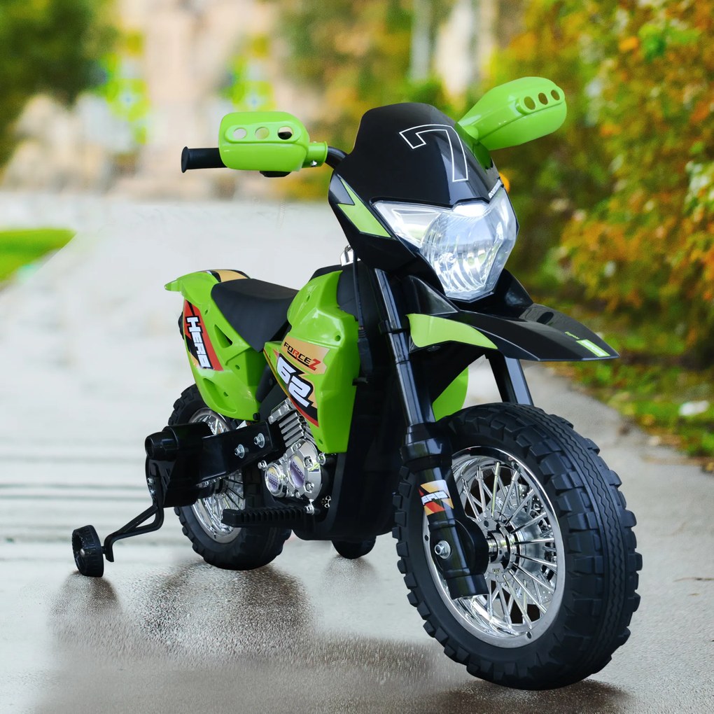 Motoreta MotoCross Electrica pentru Copii HOMCOM, 107x53x70cm | Aosom RO