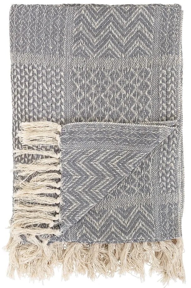 Pătură Bloomingville Throw, 130 x 160 cm, gri