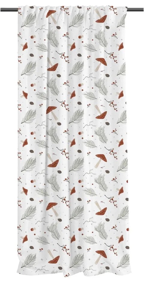 Draperie albă din bumbac satinat 110x250 cm Toadstools – Butter Kings