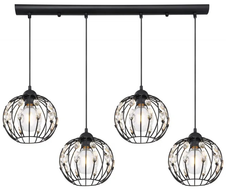 Lustra cu 4 pendule design modern HANAKO 16029-4H GL