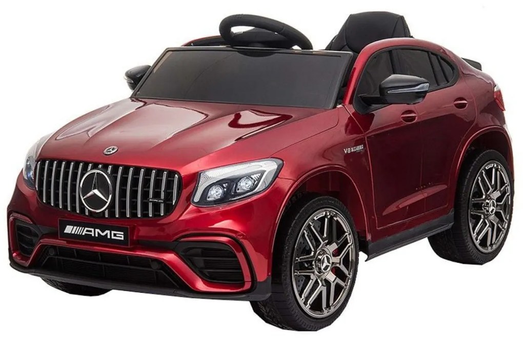 Masinuta Electrica cu acumulator pentru copii NOVOKIDS™ Mercedes AMG GLC 63 , Roti din Cauciuc EVA, 3-8 ani , usi cu deschidere , Baterie12V, 2