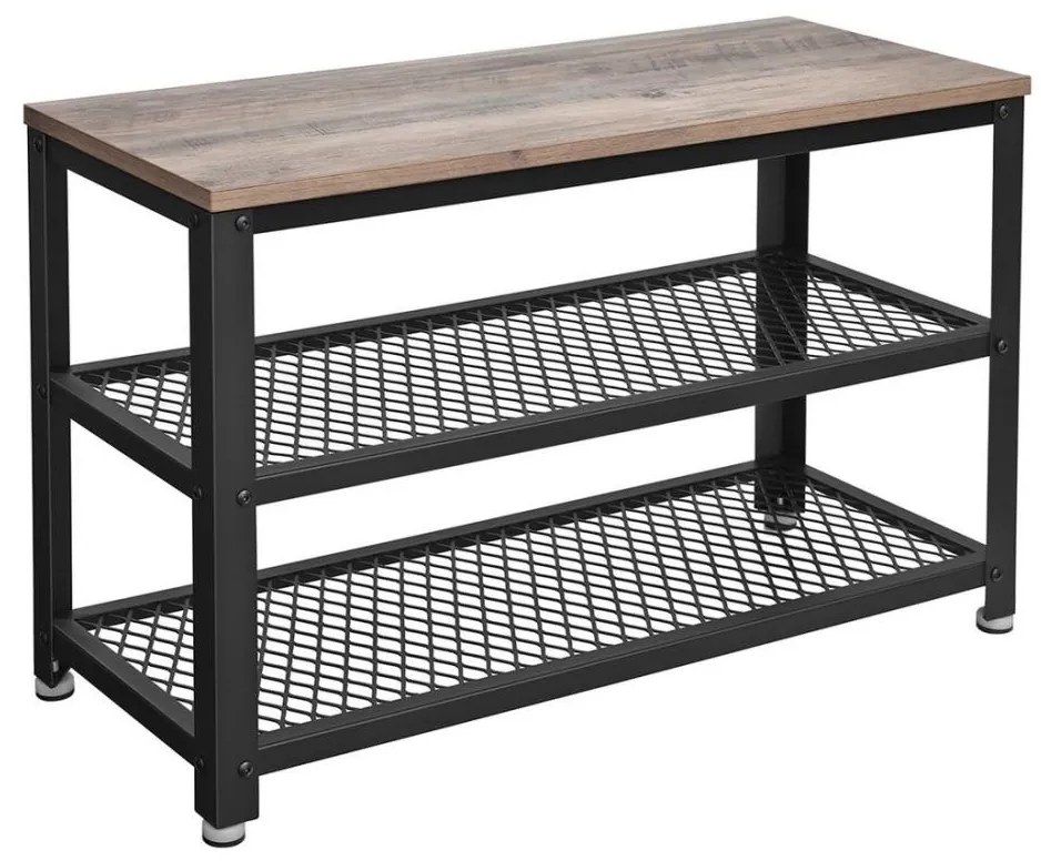 Pantofar DAVOR maro/negru