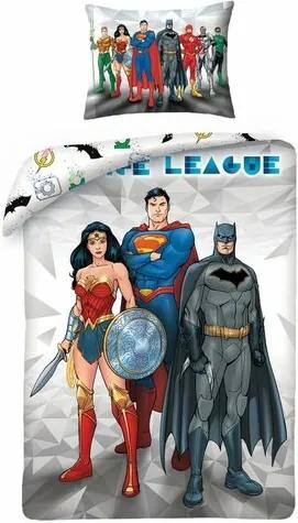 Lenjerie din bumbac Justice League 8101, 140 x 200 cm, 70 x 90 cm