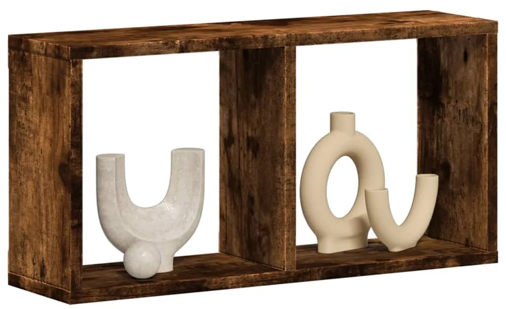 vidaXL Dulap de perete, stejar fumuriu, 60x16x30 cm, lemn prelucrat