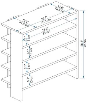 Pantofar SARGEL 72x75,6 cm antracit