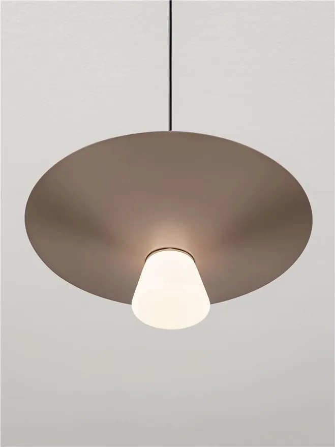 Lustra LED suspendata BARIS Nut Brown 38cm