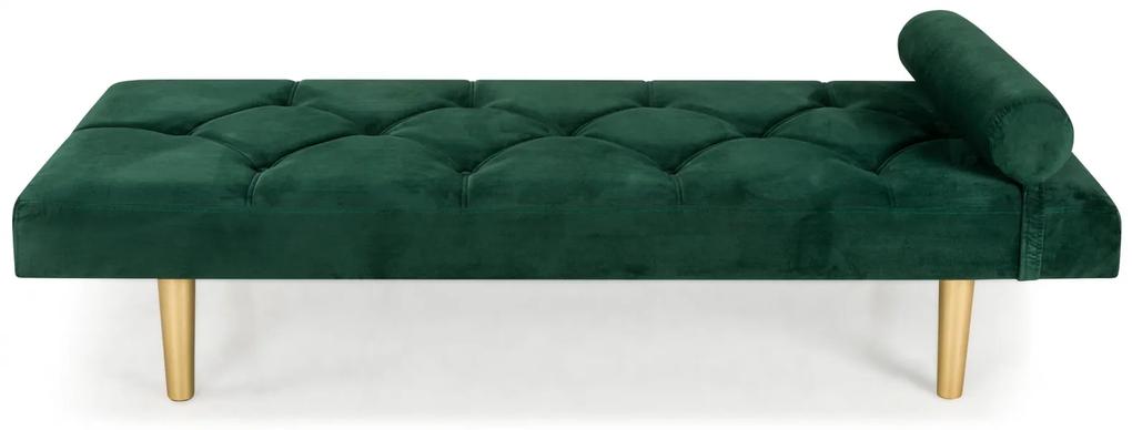 Pat de zi Diana, Verde inchis, 185x40x75 cm