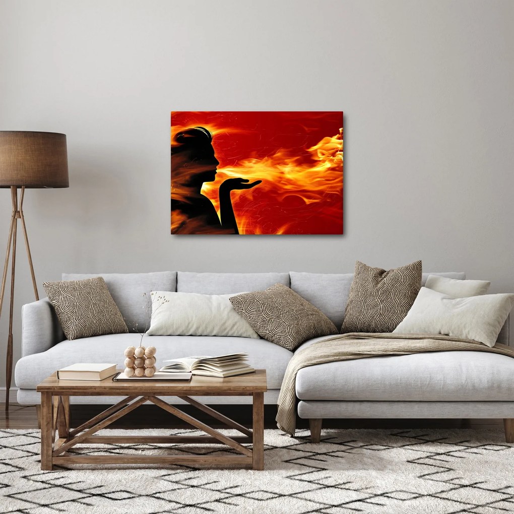 Tablou femeii în foc (70x50 cm)