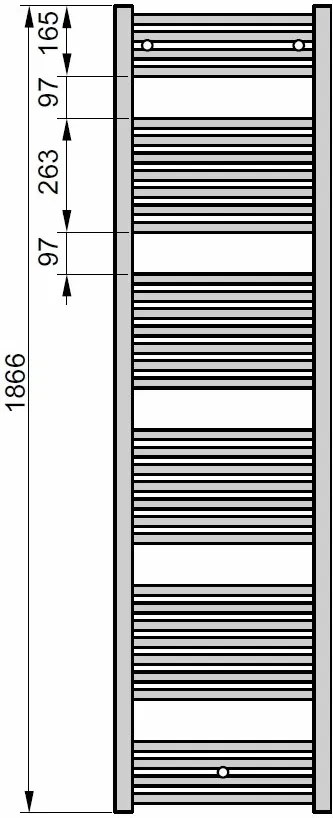 Radiator port prosop Zehnder Virando 1866x600mm alb