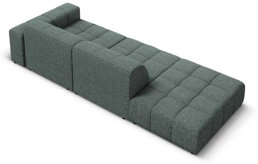 Canapea 3 locuri deschisa pe o parte Chicago chenille L262 cm