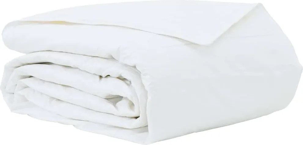 vidaXL Pilotă de vară Alb 240 x 260 cm Pene