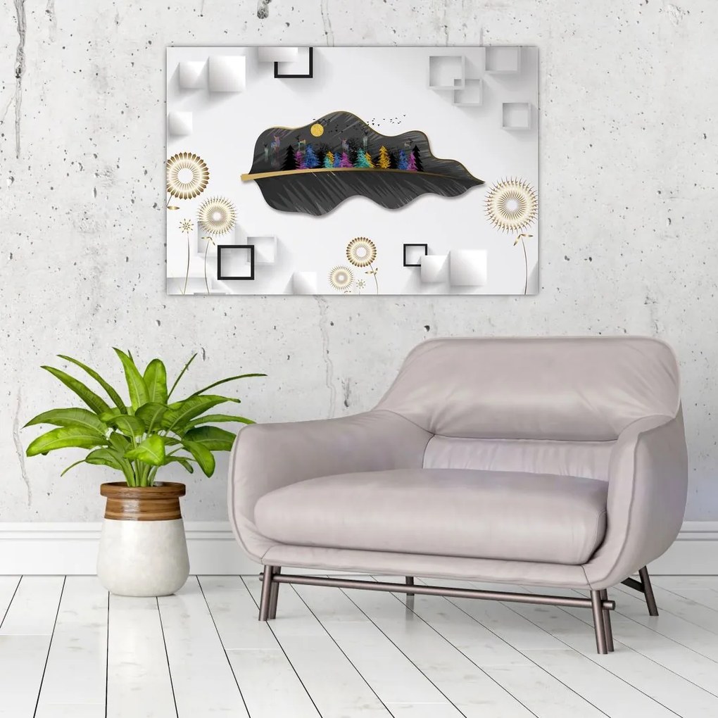 Tablou abstracției (90x60 cm)