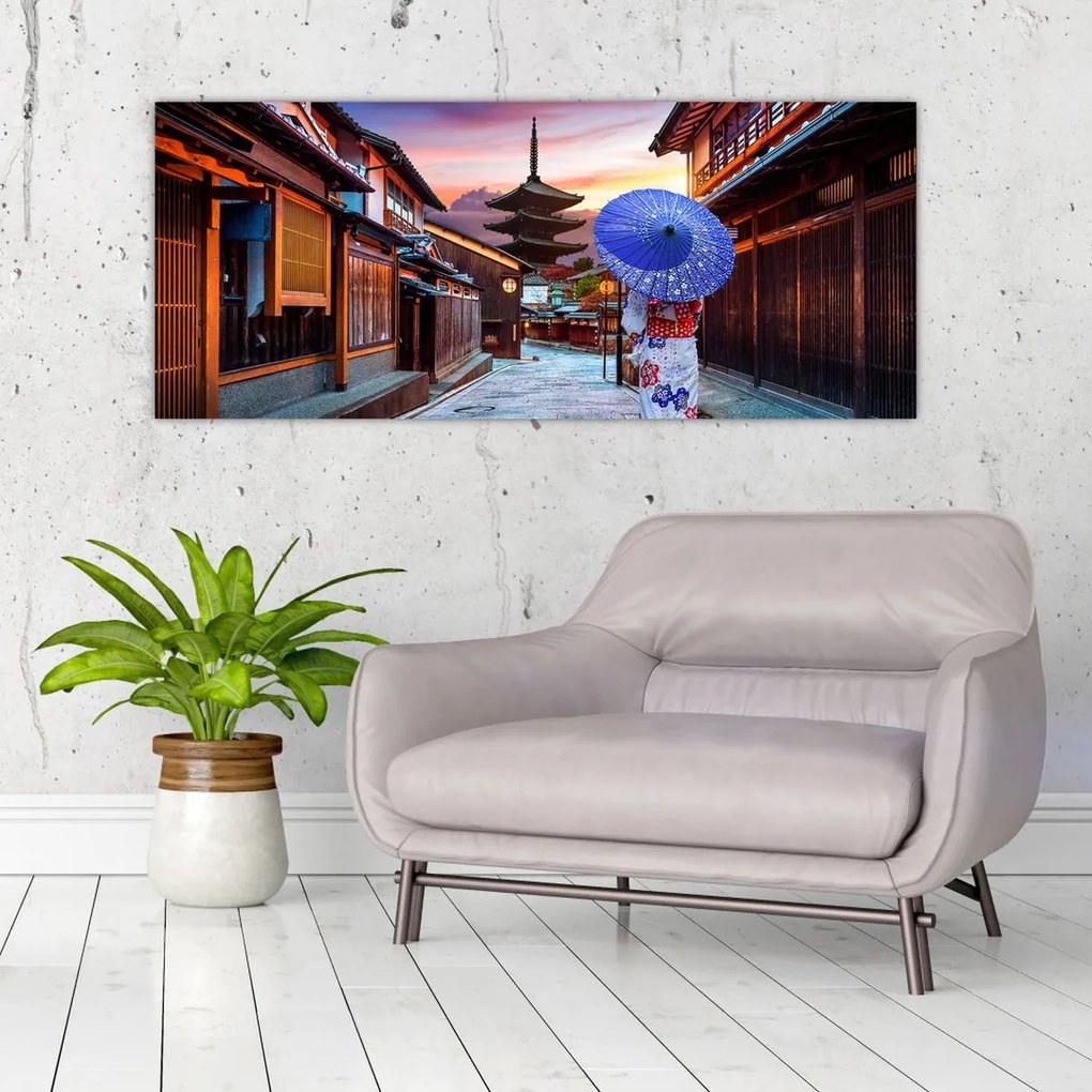 Tablou - Femeie asiatică (120x50 cm)