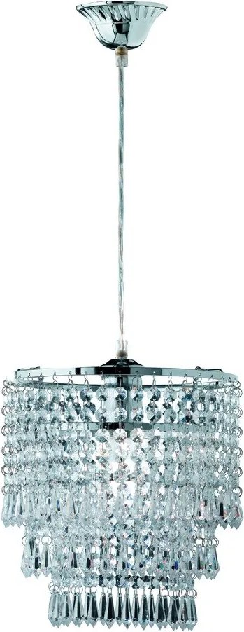 Lustră albastru-deschis din metal cu abajur din sticlă acrilică ø 25 cm Orient – Reality