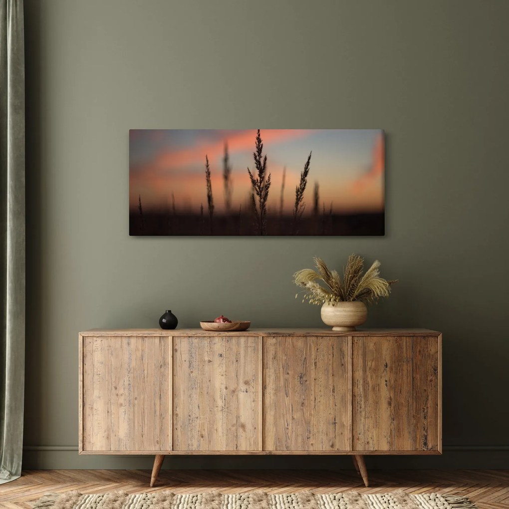 Tablou - Silueta plantei (120x50 cm)