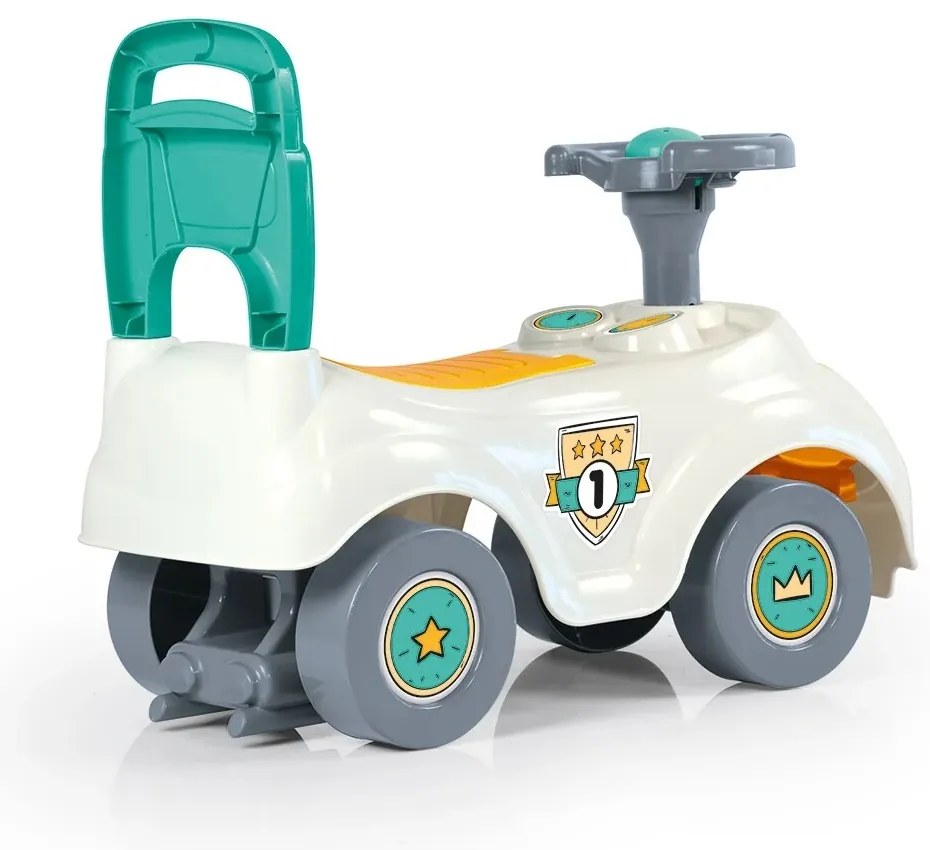 În jos Scooter masina cu spătar, alb