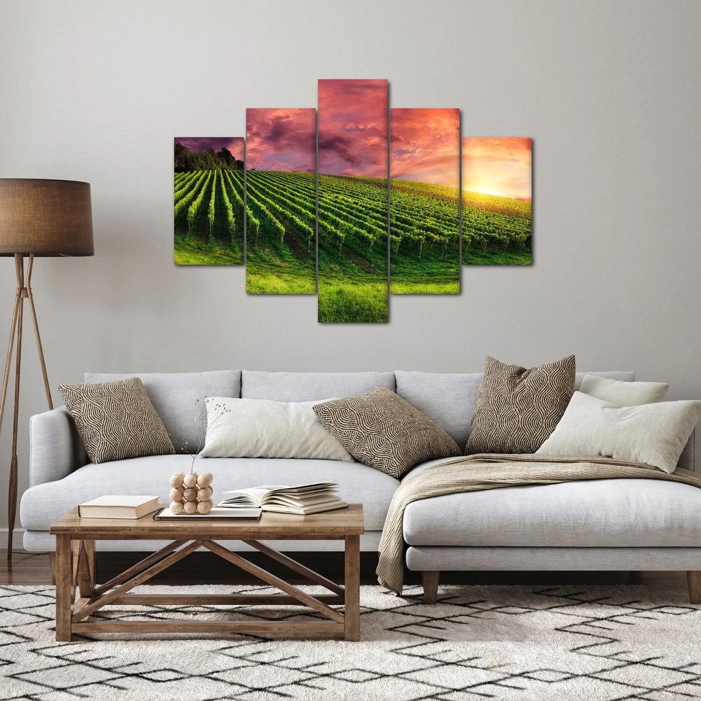 Tablou cu vie cu cerul color (150x105 cm)