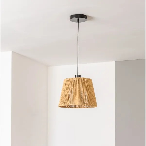 Brilagi - Lampă suspendată LED pe cablu CERIA BOHO, 1xE27/40W/230V, Ø 28 cm, maro