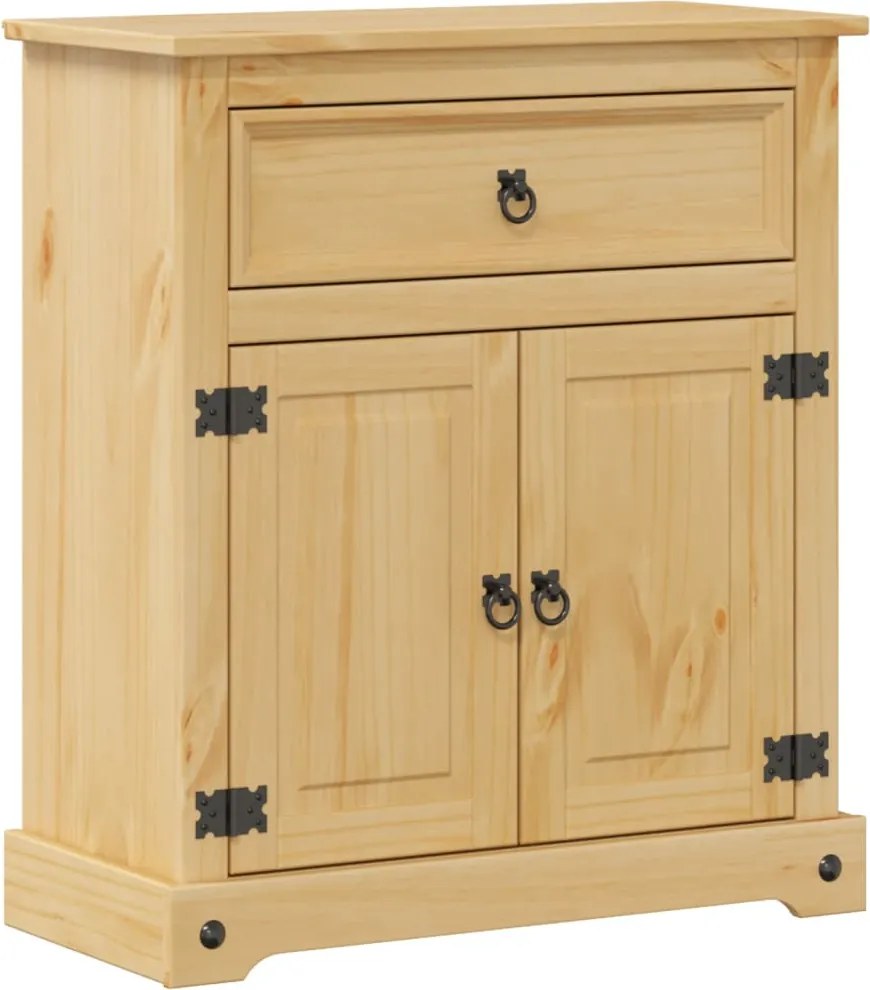 vidaXL Dulap de baie „Corona”, 70x33x80 cm, lemn masiv de pin