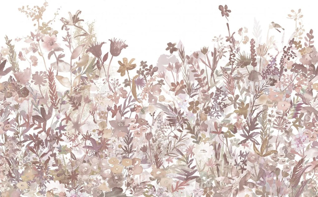 Tapet May Meadow, Dusty Pink, Rebel Walls