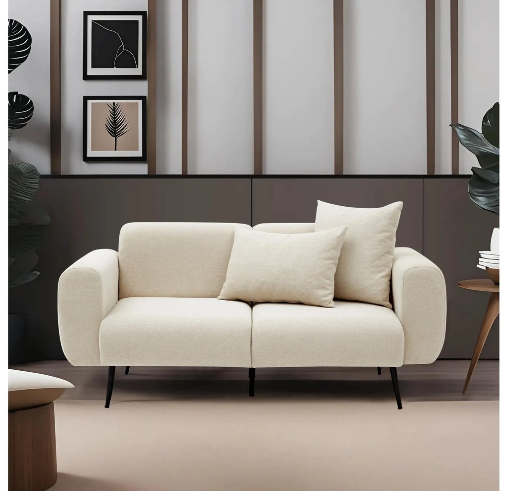 Canapea 2-locuri Slider (crem + negru). 1106658