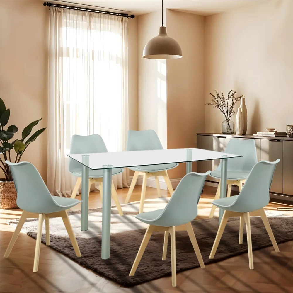 Set de masă Midori 6+1 gri