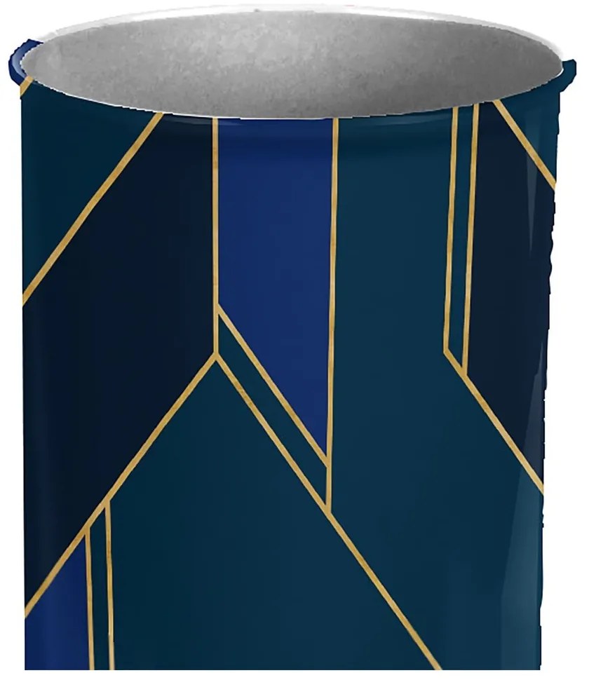 Perie de WC albastru-închis din metal Achille – douceur d'intérieur