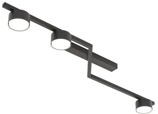 Plafonieră SKAN 3x GX53/12W/230V neagră