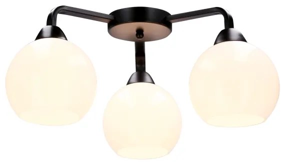 Lustră aplicată CALDERA 3xE27/60W/230V negru