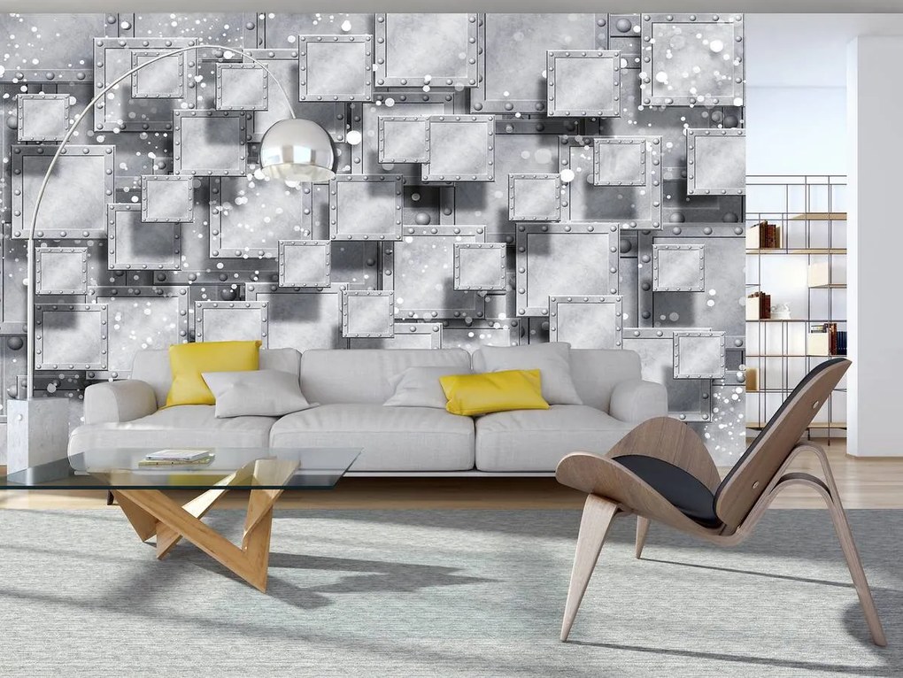 Fototapet - Abstracție gri (152,5x104 cm)