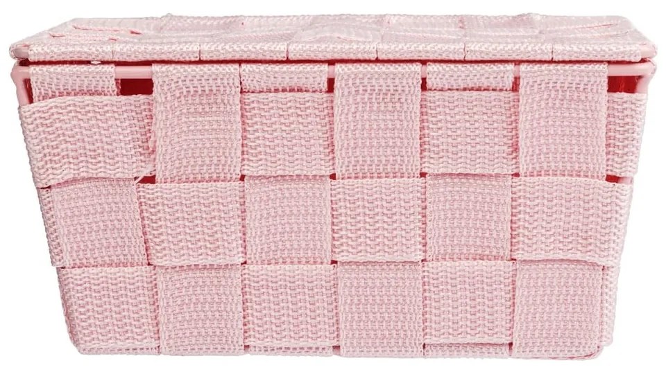 Coș cu capac Wenko Adria, roz