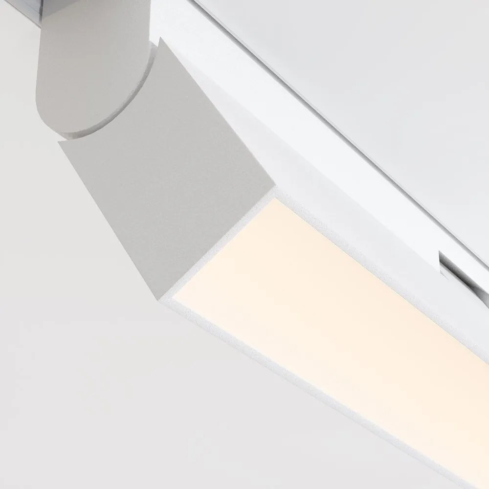 Spot LED SMART ajustabil, accesoriu pentru sina magnetica Exility, Basis Rot alb