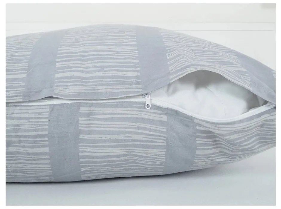 Lenjerie de pat gri din țesătură crep pentru pat de o persoană 140x200 cm Honey Comb – B.E.S.