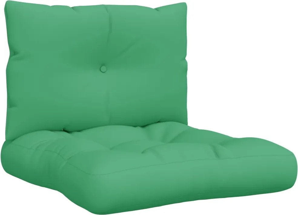 vidaXL Perne de paleți, 2 buc, verde, material textil