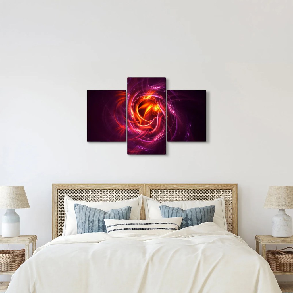 Tabloul cu abstracțiune modernă care luminează (90x60 cm)