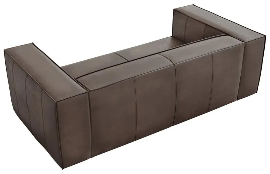 Canapea maro cu tapițerie din piele 212 cm Madame – Windsor &amp; Co Sofas