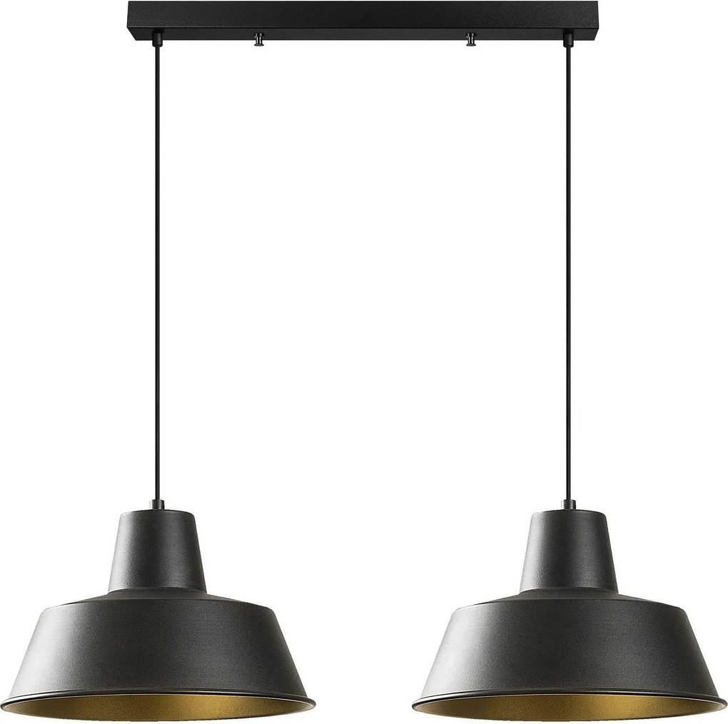 Lustra SAGLAM 3738, negru, metal, 62x30x38-120 cm
